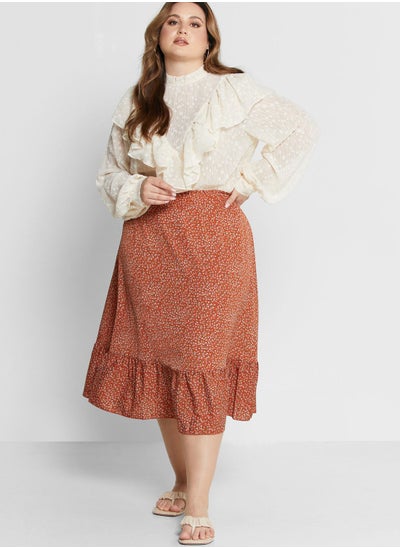 Buy Ditsy Print Skirt in UAE