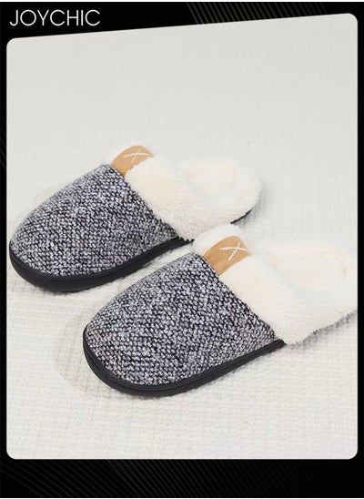 Buy Autumn and Winter Warm Non-slip Bedroom Slipper for Women and Men Indoor Outdoor Windproof in Saudi Arabia