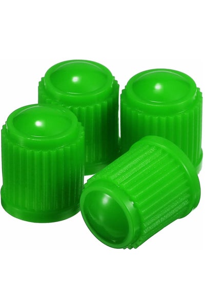 Buy 20 Pack Tyre Valve Dust Caps for Car, Motorbike, Trucks, Bike, Bicycle (Green) in Saudi Arabia