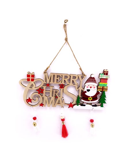 اشتري Merry Christmas Hanging Deco Wooden Show Case For Christmas Day Event في الامارات