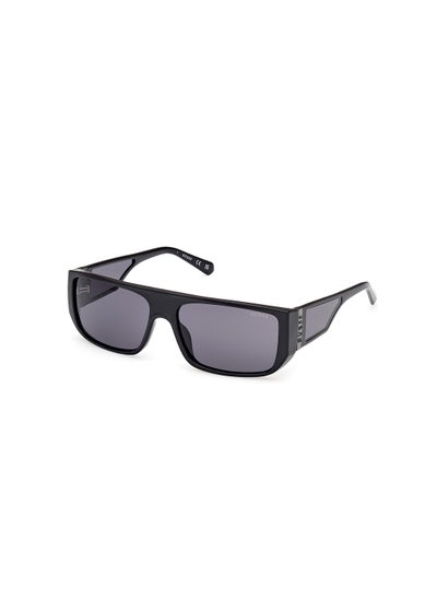 Buy Unisex UV Protection Rectangular Shape Sunglasses - GU0013601A60 - Lens Size: 60 Mm - Shiny Black in Saudi Arabia