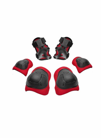 اشتري Knee, Elbow Pads Protective Gear Set for Skateboard, Biking, Riding, and Multi Sports في الامارات