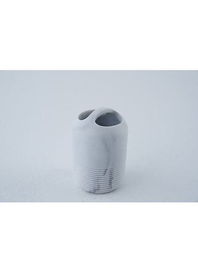 Buy Lewis Toothbrush Holder 7.6x7.6x10.9cm white in UAE