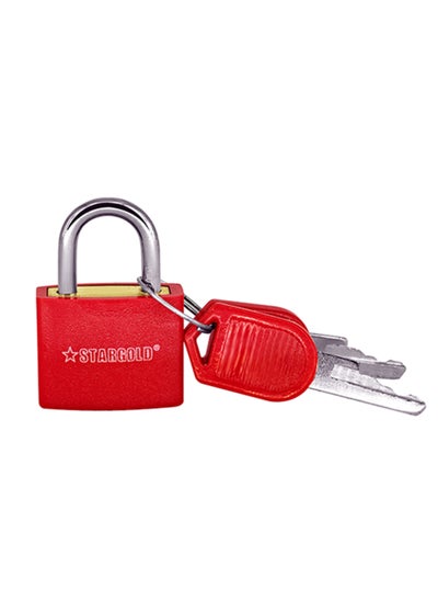 Buy Padlock Iron Body Brass With 2Key in UAE