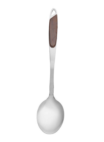 Buy Stainless Steel Serving Spoon Wood Finish Handle DC2150 in UAE