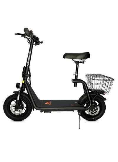 Buy KugooKirin C1 Plus Electric Scooter with Seat and Rear Basket in UAE