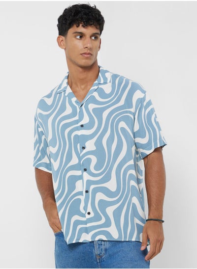 Buy Jorluke Regular Fit  Abstract Printed Shirt in UAE