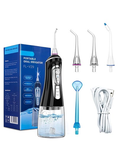 Buy Water Flosser,Cordless Dental Oral Irrigator with 9 Modes, 320ML Portable and Rechargeable IPX7 Waterproof Water Pick with Cleanable Water Tank, Ideal Teeth Cleaner for Home and Travel in UAE