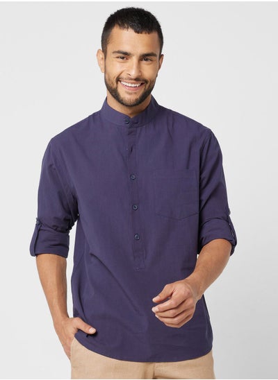 اشتري Grandad Collar Shirt في السعودية