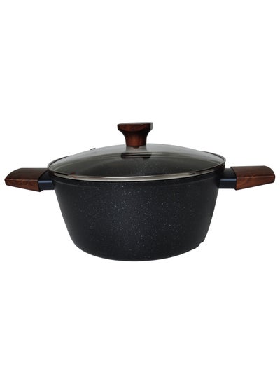 Buy Saucepot With Glass Lid 24cm in Saudi Arabia