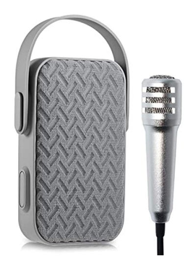 اشتري MY220BT Portable Bluetooth Speaker With Mini Microphone - Grey في الامارات