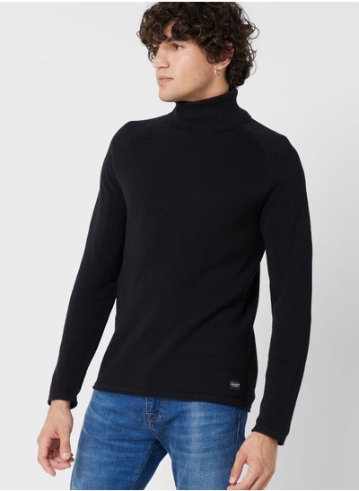 Buy Turtle Neck Knitted Pullover in UAE