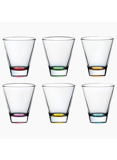 Buy Glass Confetti Set of 6 Tumblers in Egypt