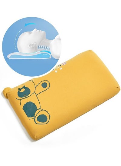 Buy Memory Foam Pillow with Cooling Cover–Soft Breathable Flat Thin Toddler Pillow for Kids in UAE