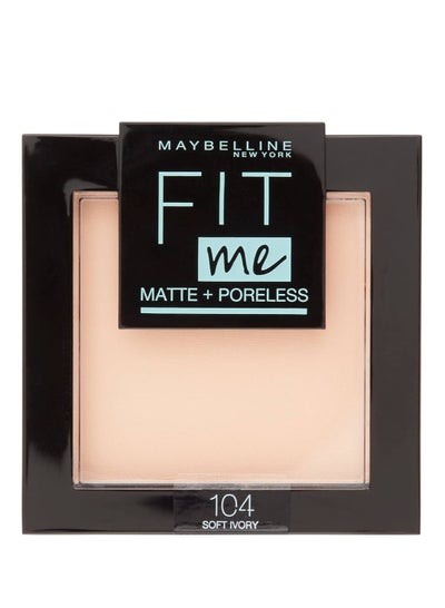 Buy Fit Me Matte And Poreless Powder - 104 Soft Ivory in Egypt