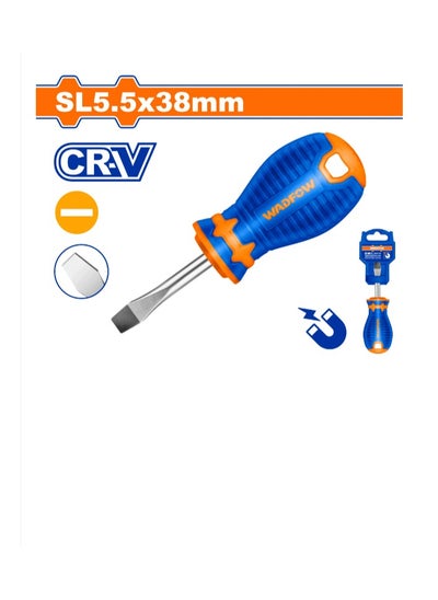 Buy Wadfow SL5.5X38 Slotted Screwdriver - 38mm (WSD1251) in UAE