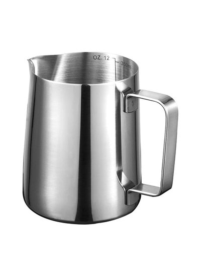 اشتري Home Brand Stainless Steel 350ml Milk Frothing Pitcher Measurements on Both Sides Inside Perfect for Espresso Machines Milk Frothers Latte Art, Silver في الامارات