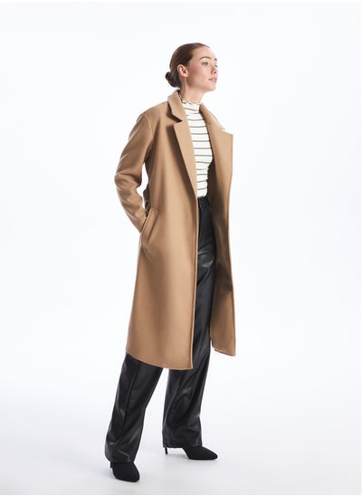 Buy Jacket Collar Regular Long Sleeve Women's Cachet Coat in Egypt