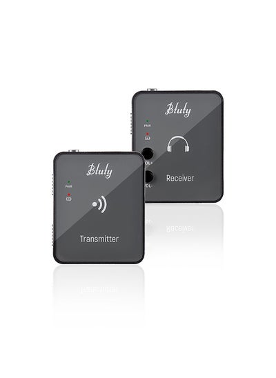 اشتري Btuty 2.4GHz Wireless Earphone Monitor Transmission System Rechargeable Transmitter and Receiver Mono/Stereo Switch 24bit/48KHz Lossless Digital Transmission Sound Quality في السعودية