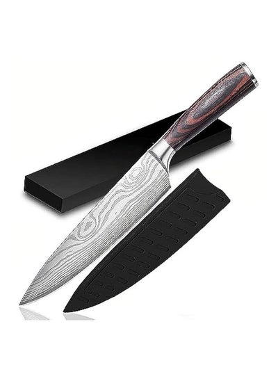 Buy Chef Knife - Professional Kitchen Knife 8 Inches - German High Carbon Stainless Steel with Sheath & Box in UAE