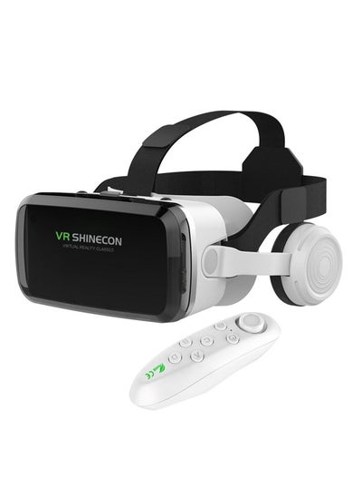 Buy VR SHINECON Thousand Magic Mirror, VR Glasses, G04BS Bluetooth Headset Version, 3D Virtual Reality Helmet Smartphone + Y1 Joystick in Saudi Arabia