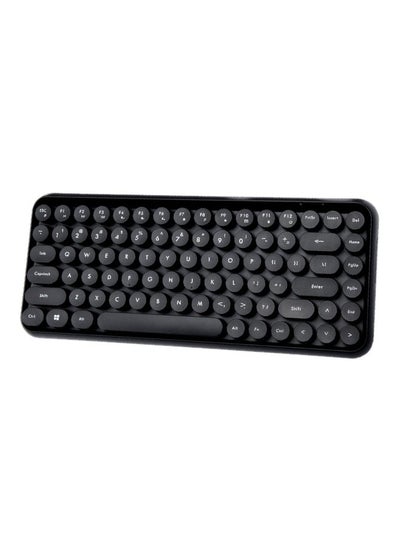 Buy Round Key Cap Bluetooth Keyboard Black in UAE