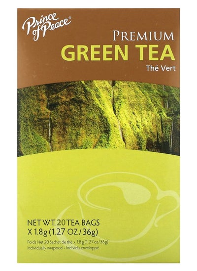 Buy Premium Green Tea 20 Tea Bags 1.27 oz (36 g) in UAE