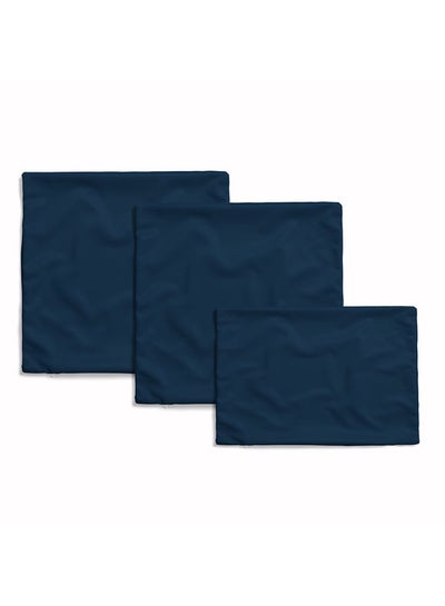 اشتري Plain Dark Blue Cushion Set Cover في مصر
