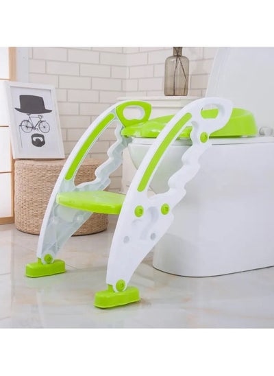 Buy Children's Toilet Trainer, Potty Toilet Seat Baby Toddler Children's Toilet Trainer with Step Ladder for Boys and Girls in UAE