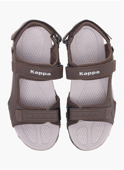 Buy Men's Solid Sandals with Hook and Loop Closure in UAE