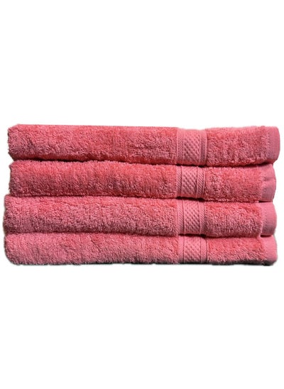 Buy 100% Cotton Ultra Soft Bath Towel Set, Super Absorbent, Quick Dry And Antibacterial Treatment, 500 GSM Terry in UAE