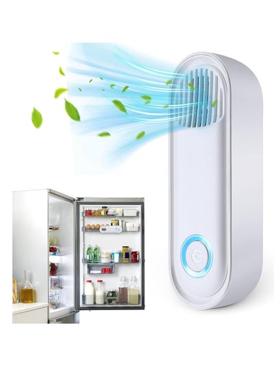 اشتري Rechargeable Refrigerator Deodorizer, Wall Mounted Mini Fridge Freshener, Household Air Purifier, Ozone Deodorizer, Fresh-keeping Apparatus, for Pet Room Car Shoe Closet Wardrob في الامارات