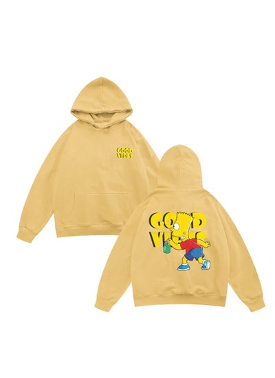 Buy Premium Oversized Cotton Hoodie - Good Vibes Hoodie in Egypt