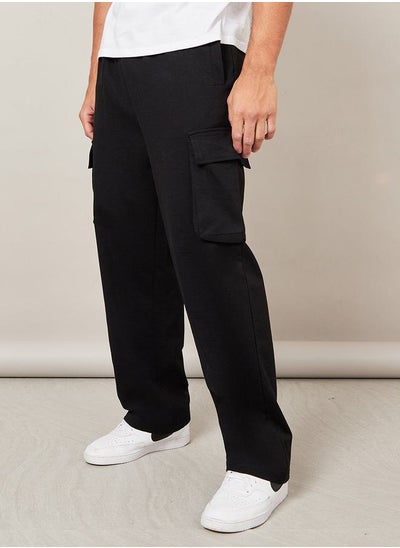 Buy Oversized Straight Leg Joggers with Cargo Pockets in Saudi Arabia