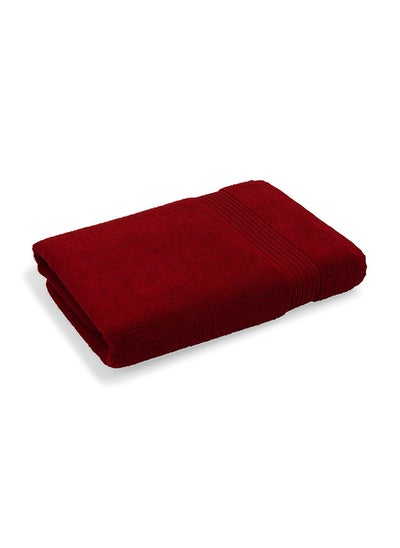 Buy Just Home Bath Sheet, Red - 350 GSM, 90x150 cm in UAE