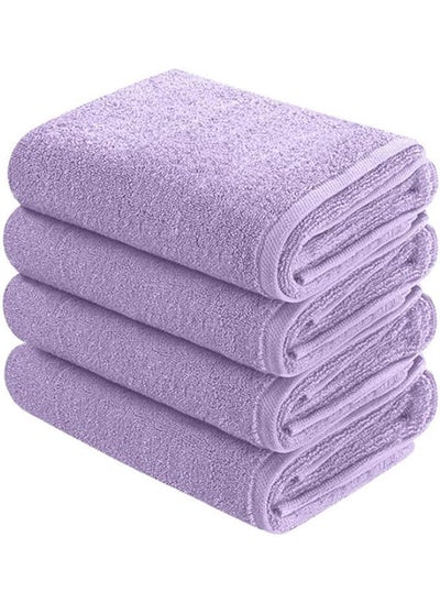 Buy Bath Towel 100% Cotton 50 X 90  cm-Mauve in Egypt