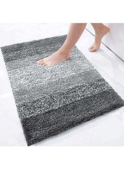 اشتري Bathroom Rug Mat, Extra Soft and Absorbent Microfiber Bath Rugs, Non-slip Plush Bath Carpet, Machine Wash Dry, For Bathroom Floor, Tub and Shower في السعودية