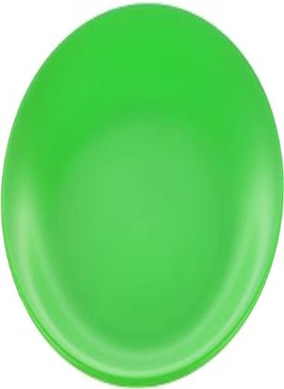 اشتري Lifestyle plastic round flat plate, 21 cm - green في مصر