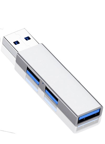 اشتري USB 3.0 Hub, Aluminium 3-Port USB Hub USB Splitter USB Expander for Laptop, Desktop, Xbox, Flash Drive, HDD,Printer, Camera,Keyborad, Mouse في الامارات