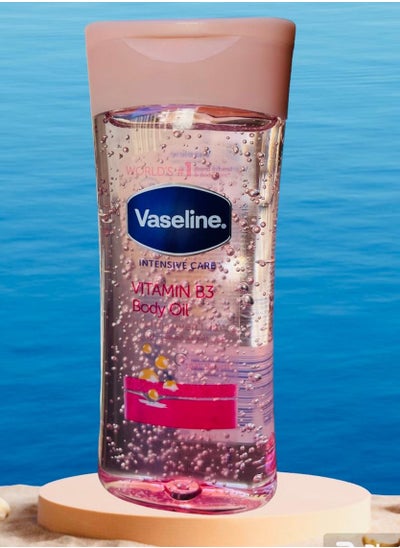 Buy Vaseline Intensive Care Vitamin B3 Body Oil 200ml in UAE