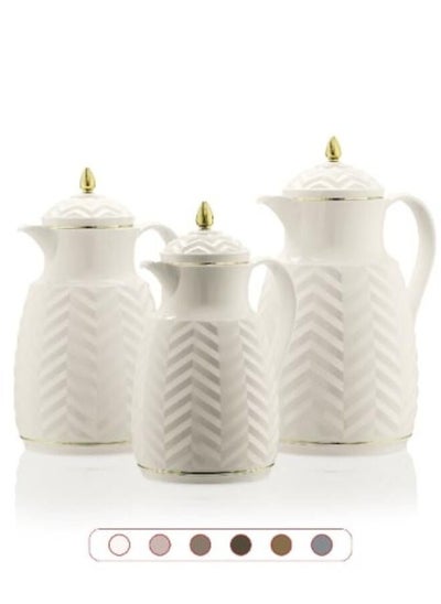 Buy Tea Flask set consisting of three pieces (liter and a half + liter + half liter) in Saudi Arabia