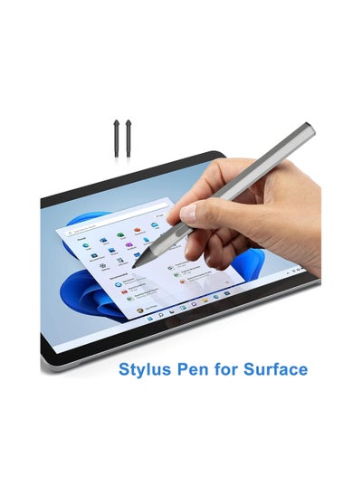 اشتري Stylus Pen, Fit for Microsoft Surface Pro 9/8/X/7/6/5/4, Surface Go, Surface Book, Surface Laptop, Surface Studio, Magnetic Adsorption, Palm Rejection, 4096 Pressure Pencil for HP, ASUS(with 2 Nibs) في السعودية