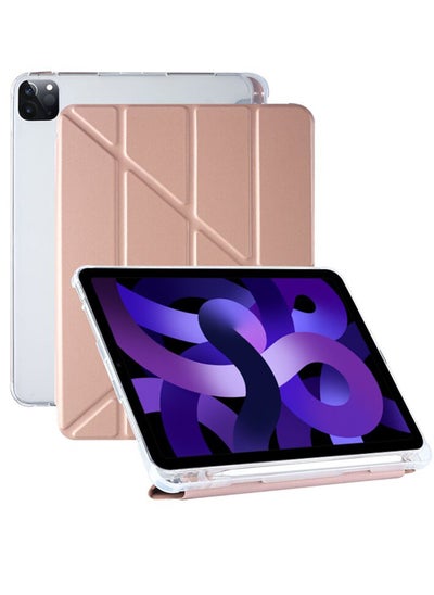 اشتري جراب iPad Pro 11 بوصة 2022/2021/2020/2018 مع حامل قلم رصاص [يدعم شحن الجيل الثاني من قلم رصاص] غطاء مع خاصية النوم / الاستيقاظ التلقائي وظهر صلب شفاف لجهاز iPad Pro مقاس 11 بوصة 4th / 3rd / 2nd / 1st في السعودية