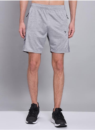 Buy Melange Shorts with Zip Pocket in Saudi Arabia