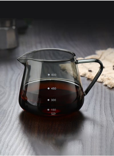 Buy V60 Coffee Server Heat Resistant Glass Coffee Maker Pour Over Coffee Tea Server Kettle Barista Server 650ml in Saudi Arabia