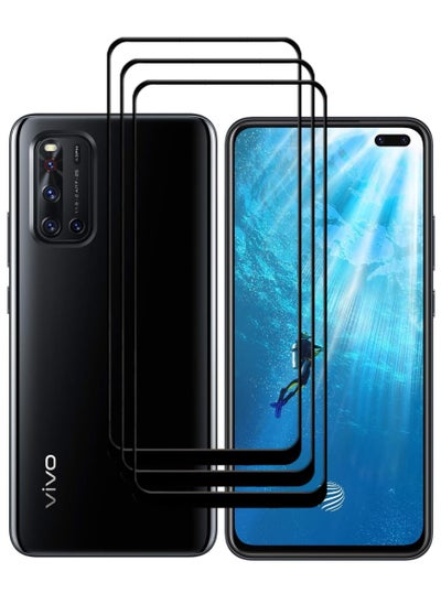 Buy 3 Pieces Antistatic ESD Dustproof Premium Quality High Definition Tempered Glass Screen Protector Designed For vivo V19 in UAE