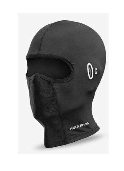 اشتري Windproof Face Mask Head Covering With Eyeglass Holes Ice Silk Fabric Breathable Protection For Motorcycle Riding Bike Cycling في السعودية