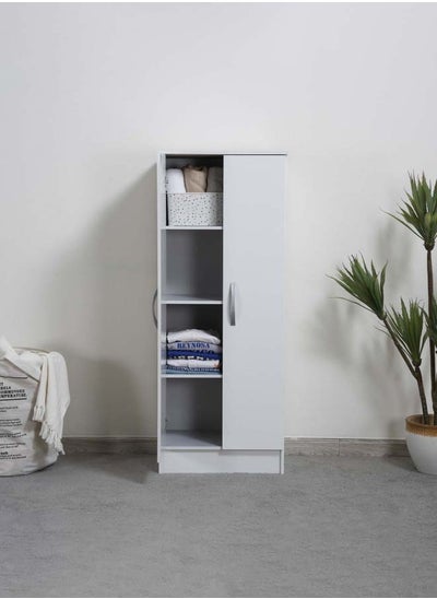 Buy 2 Door Wardrobe | White | 51 x 39 x 129 cm in UAE