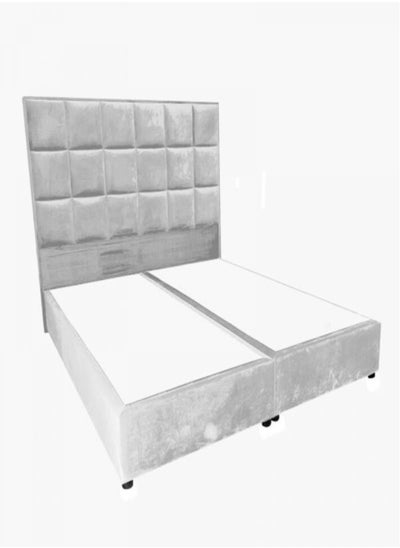 Buy Lolo | Velvet Bed Frame - White in Saudi Arabia