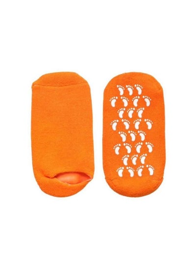 Buy Laikou Gel Socks To Moisturize And Soften Feet Orange in Saudi Arabia